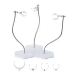 Plastic Minifigures Display Stands with Adjustable Snake Bone Bracket