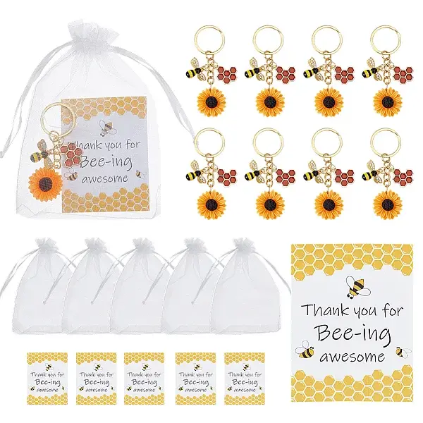 30Pcs Alloy Enamel Keychains