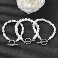 Plastic Pearl Beaded Bracelets for Women