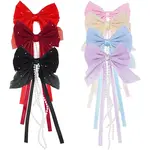 28Pcs 7 Colors Polyester Resin Bowknot Ornament Accessories