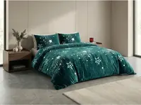 Mikroplyšové obliečky SKYLINO zelené Rozmer obliečky: 70 x 90 cm | 140 x 200 cm