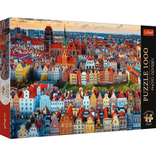 Trefl Puzzle 1000 Premium Plus Quality Foto Odysea: Pohled na Gdaňsk, Polsko