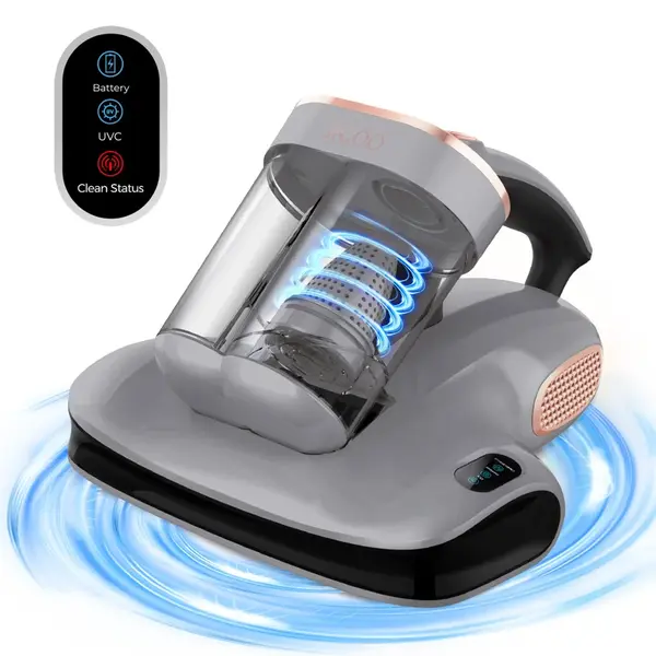 JIGOO S100 Cordless Smart Dual-Cup Mattress Vacuum Cleaner