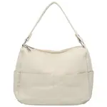 Stylová dámská koženková kabelka na rameno Irenea, krémová
