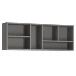 Polička Laser LASP01 platinovo sivá