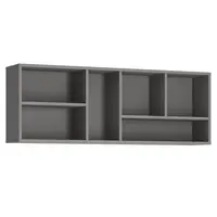 Polička Laser LASP01 platinovo sivá