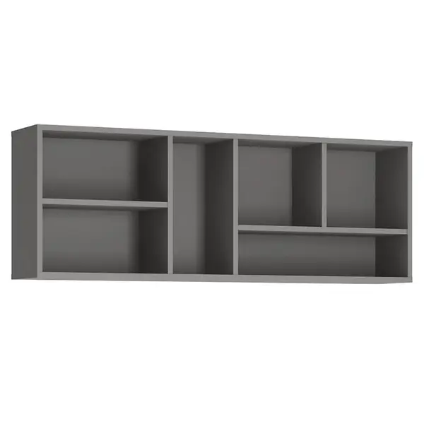 Polička Laser LASP01 platinovo sivá