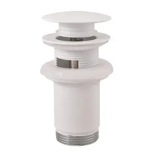 Výpusť k umývadlu 5/4 RAV SLEZÁK biela matná mosadz MD0484BMAT