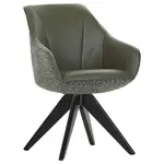 Landscape ŽIDLE S PODRUČKAMI, žinylka, vzhled kůže, olivově zelená