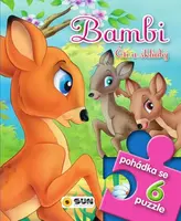 Pohádkové čtení s puzzle - Bambi čti a skládej