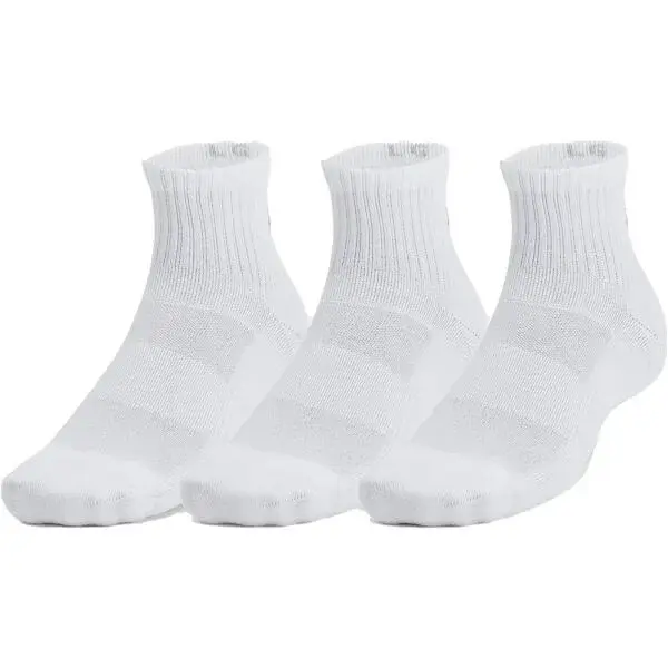 Under Armour TRAINING COTTON 3PK Unisex ponožky, biela, veľkosť