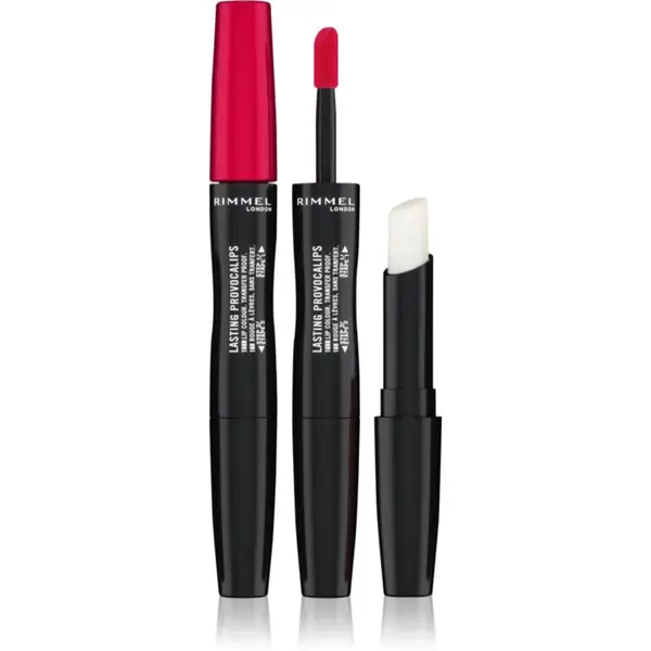 Rimmel Lasting Provocalips Double Ended dlouhotrvající rtěnka odstín 500 Kiss The Town Red 3,5 g