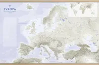 Evropa - Cestovatelská mapa s lištami 1:6 800 000