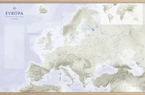 Evropa - Cestovatelská mapa s lištami 1:6 800 000
