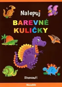 Mozaika - Nalepuj barevné kuličky - Dinosauři