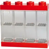 LEGO sběratelská skříňka na 8 minifigurek - červená