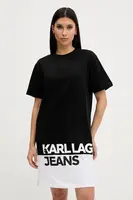 Bavlněné šaty Karl Lagerfeld Jeans
