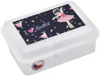 Box na svačinu s přihrádkou - Baletka