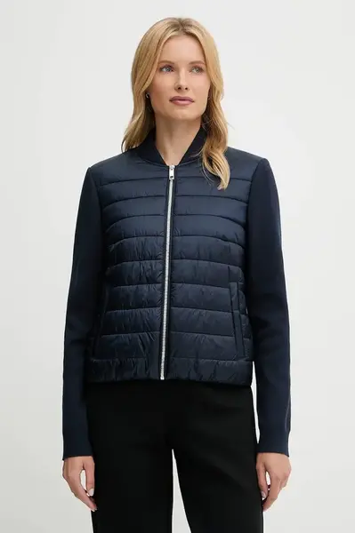 Bunda BOSS Pidina tmavomodrá barva, přechodná, 50543236