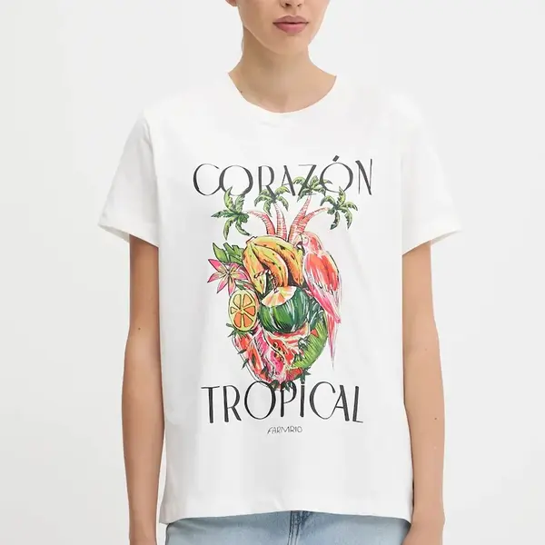 Bavlněné tričko Farm Rio