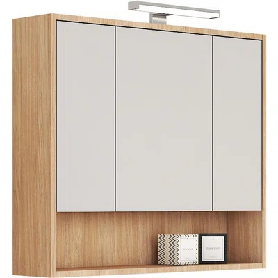 Stylife ZRCADLOVÁ SKŘÍŇKA, barvy dubu, 80/74/22 cm