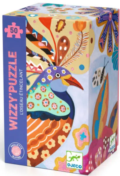 Puzzle Třpytivý ptáček - 50 pcs