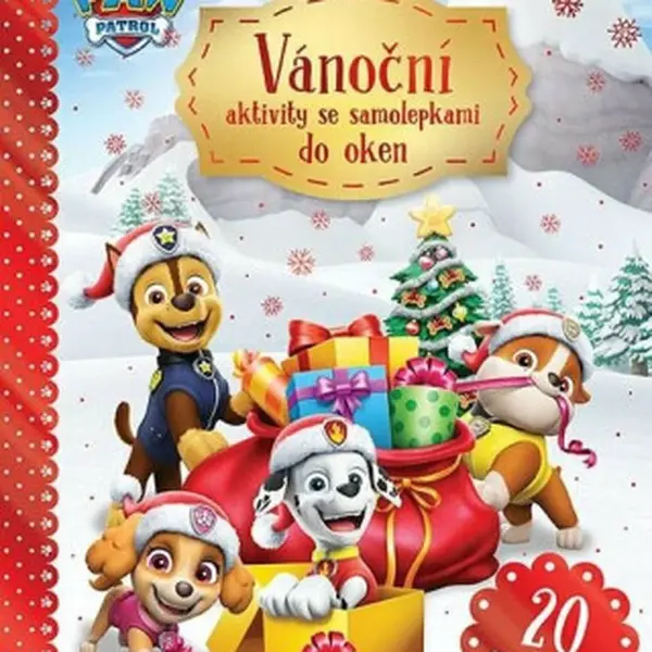 Vánoční aktivity se samolepkami do oken Tlapková patrola