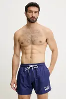 Plavkové šortky PLEIN SPORT tmavomodrá barva, PS25MBM10