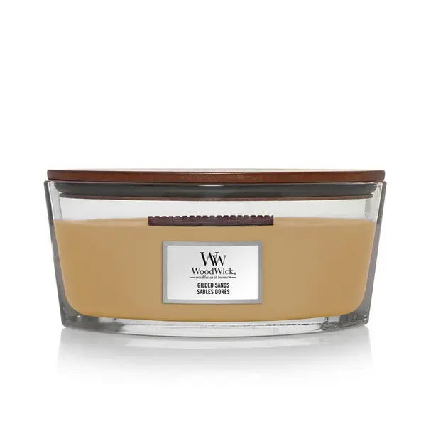 WOODWICK Vonná svíčka loď Gilded Sands 453,6 g