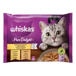 Whiskas Pure Delight výběr krmiva pro kočky v kapsičkách - kuřecí, krůtí 4 x 85 g