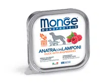 Monge Dog Monoprotein Fruits paté - kačacie a maliny 150 g