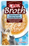 Inaba Cat Ciao Broth mokré krmivo pre mačky - kuracie, hrebenatky 40 g