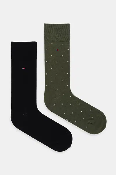 Ponožky Tommy Hilfiger 2-pack černá barva, 701230780