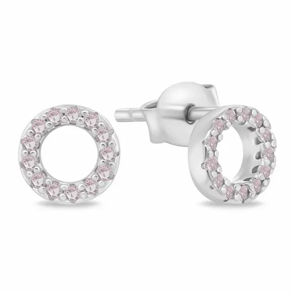 Brilio Silver Půvabné stříbrné náušnice kruhy EA102WP