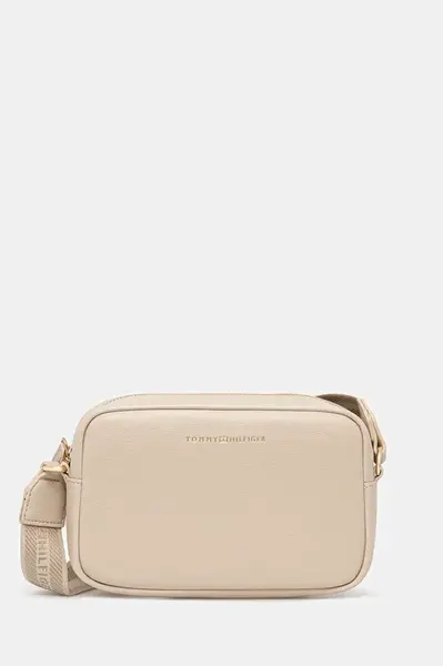 Kabelka Tommy Hilfiger béžová barva, AW0AW17689