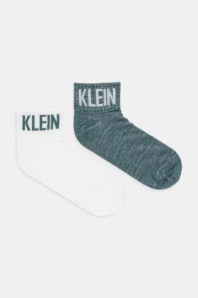 Ponožky Calvin Klein Jeans 2-pack zelená barva, 701236560