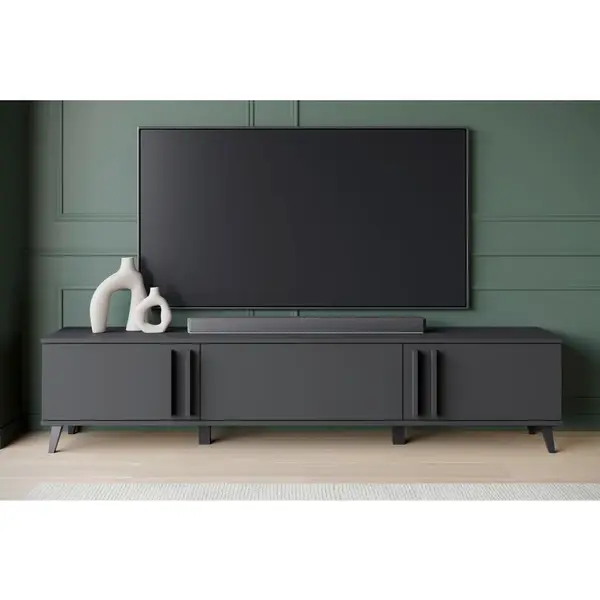 NÍZKÁ KOMODA, černá, 180/40/33 cm