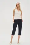 Marisse Women's Trousers L-Sp-4615 Navy