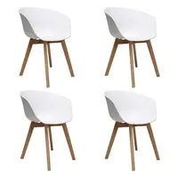 MID.YOU SADA ŽIDLÍ S PODRUČKAMI 4 kusy