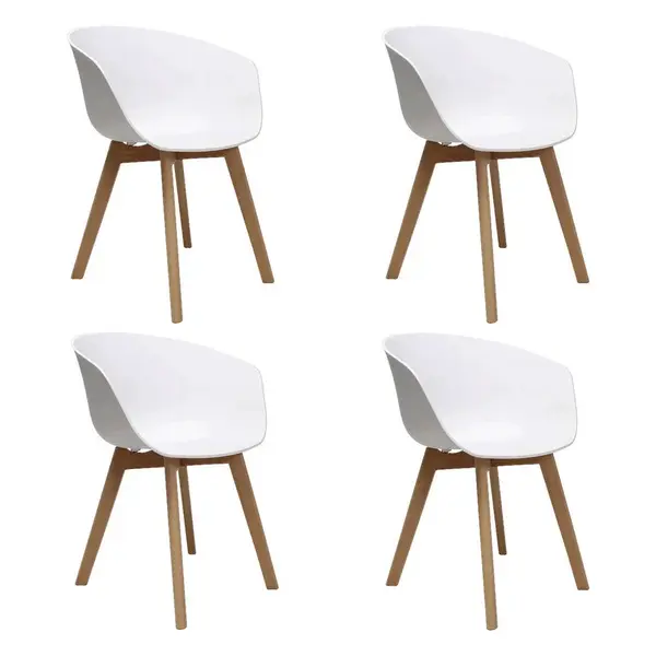 MID.YOU SADA ŽIDLÍ S PODRUČKAMI 4 kusy