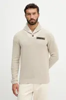 Bavlněný svetr Aeronautica Militare pánský, béžová barva, MA1574UL00539