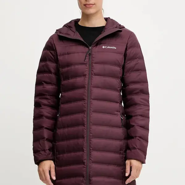 Péřová sportovní bunda Columbia Lake 22 tmavomodrá barva, 2088322