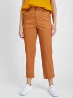 GAP Kalhoty khaki girlfriend high rise - Dámské