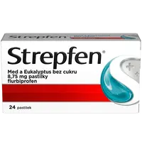 STREPFEN Med a eukalyptus bez cukru 8,75mg, 24 pastilek