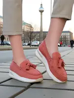 Resti Women's moccasins on a low wedge Fethole