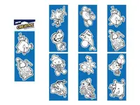 Malování vodou -  2ks pěnové samolepky mix motivů