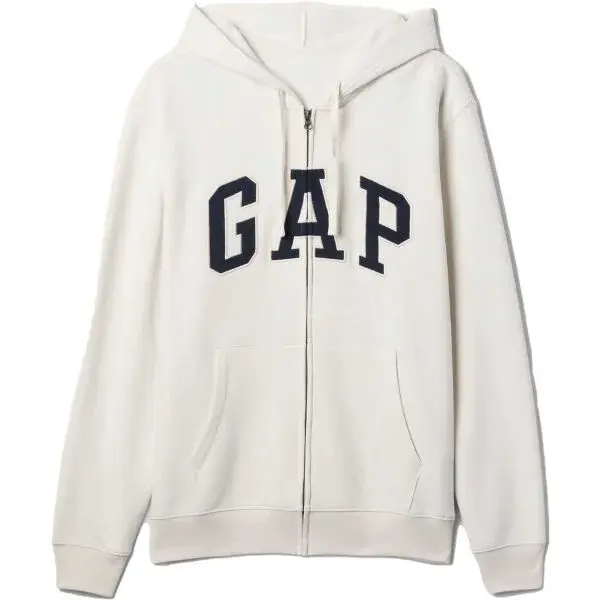 GAP V-HERITAGE LOGO FZ SNL Pánska mikina, biela, veľkosť