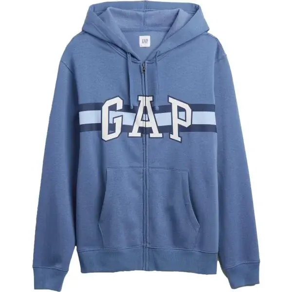 GAP V-HERITAGE LOGO FZ SNL - NOVELTY Pánska mikina, modrá, veľkosť