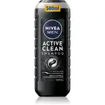 NIVEA MEN Active Clean hloubkově čisticí šampon s aktivním uhlím 500 ml