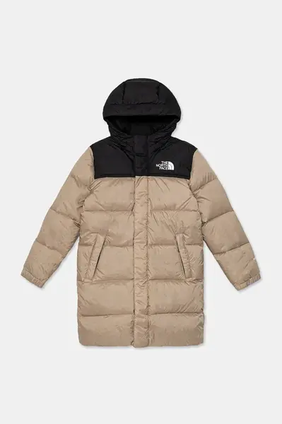 Dětská péřová bunda The North Face TEEN NUPTSE LONG PARKA